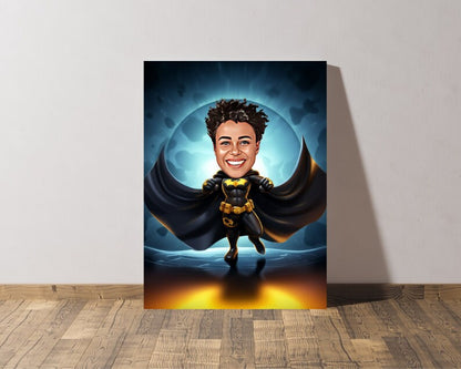 Personalised Batgirl Caricature