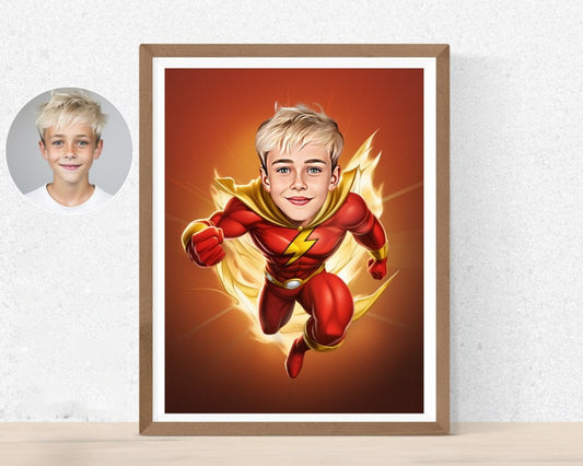 Personalised Shazam Caricature