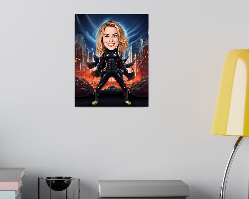 Personalised Catwoman Caricature