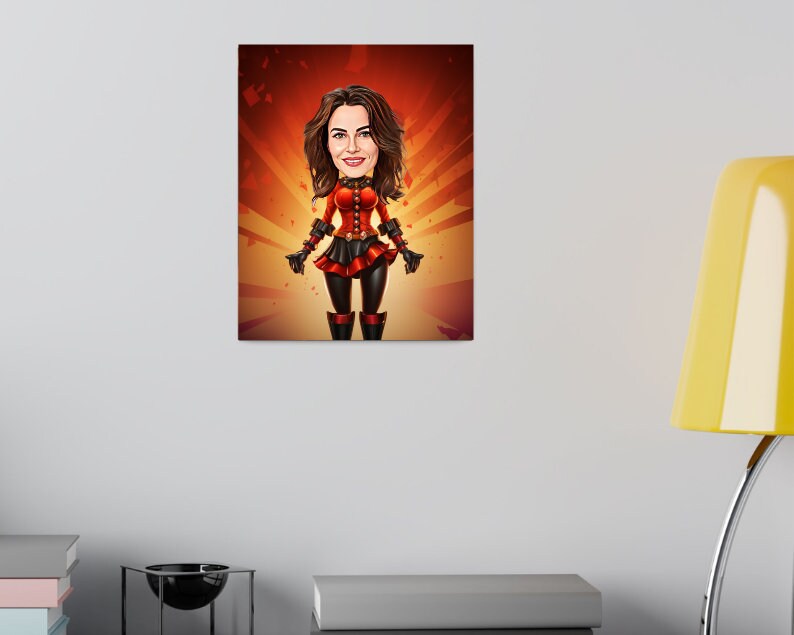 Personalised Harley Quinn Caricature