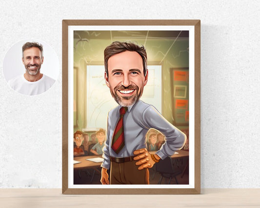 Personalised Teacher Caricature