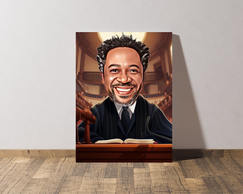 Personalised Lawyer Caricature