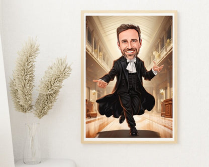 Personalised Lawyer Caricature