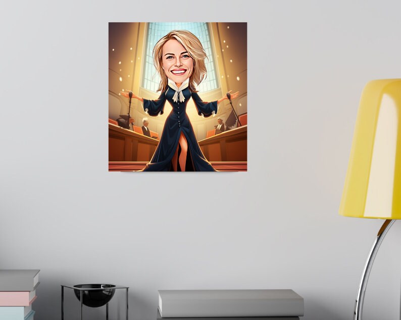 Personalised Lawyer Caricature