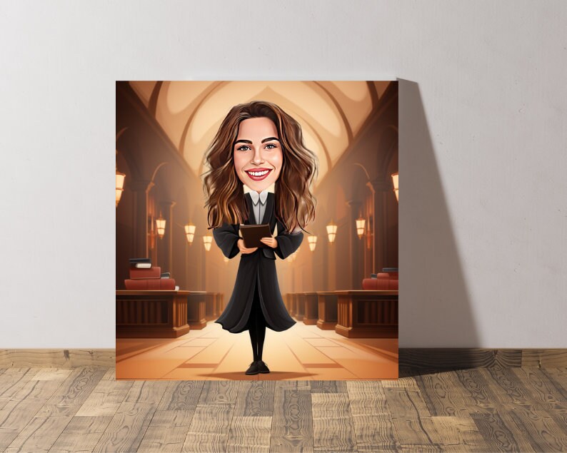 Personalised Lawyer Caricature