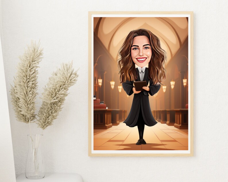 Personalised Lawyer Caricature