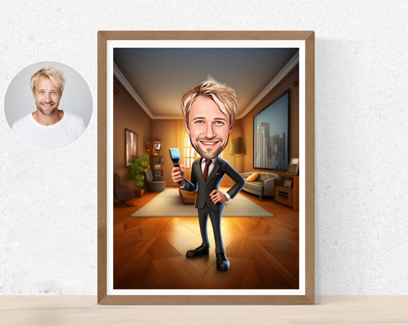 Personalised Realtor Caricature