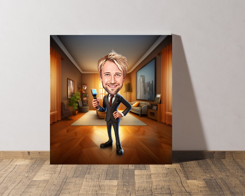 Personalised Realtor Caricature