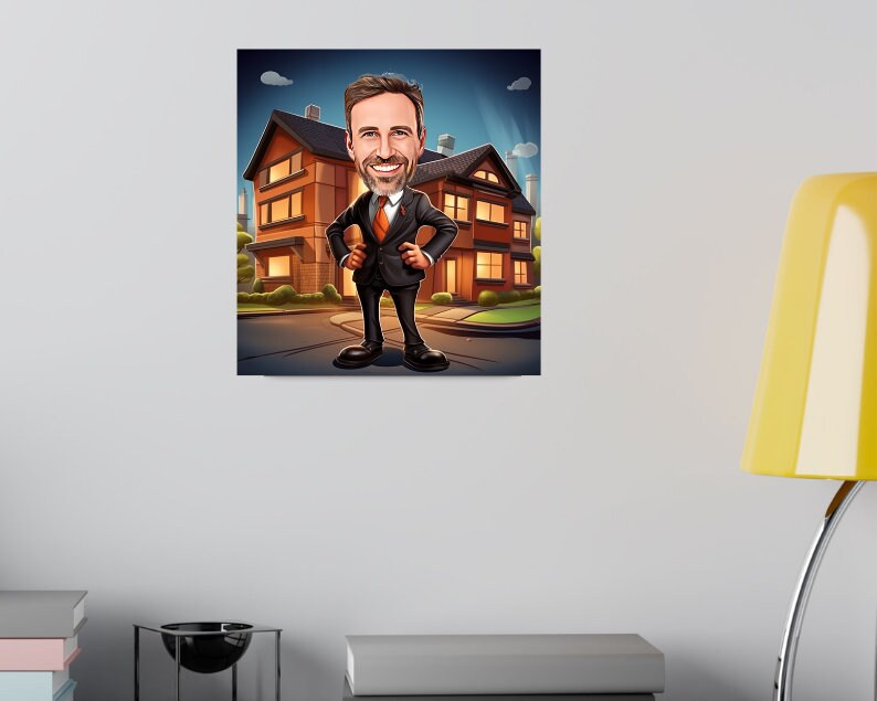 Personalised Realtor Caricature