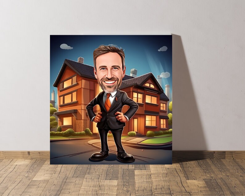 Personalised Realtor Caricature