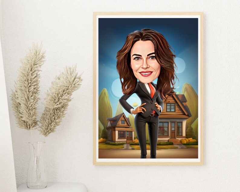 Personalised Realtor Caricature