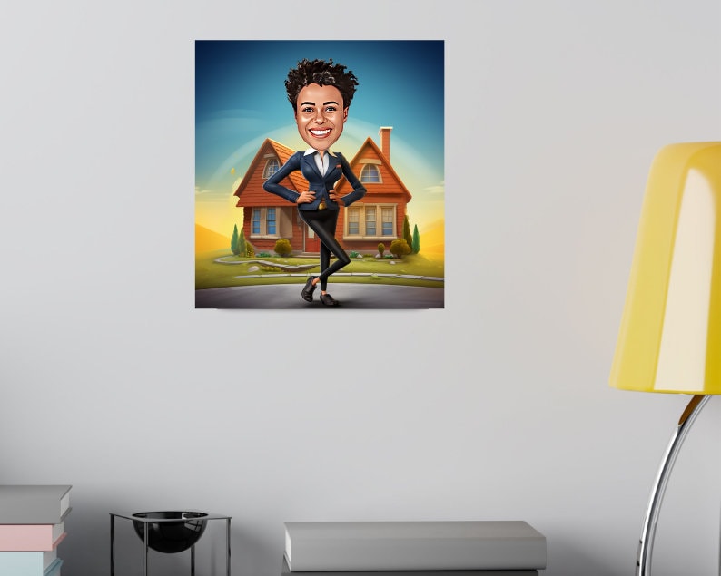 Personalised Realtor Caricature