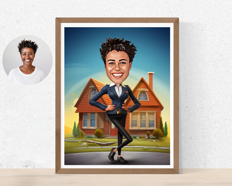 Personalised Realtor Caricature