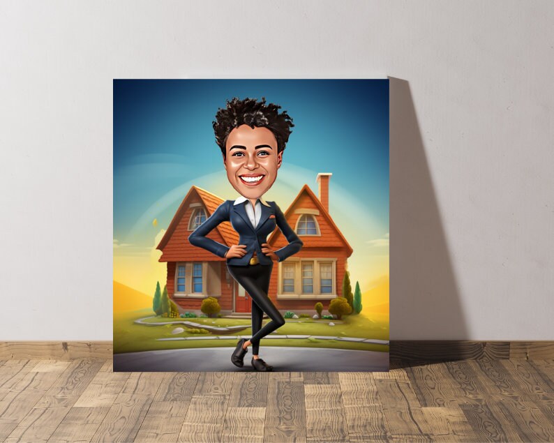 Personalised Realtor Caricature