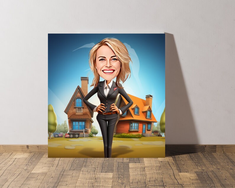 Personalised Realtor Caricature