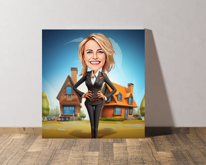 Personalised Realtor Caricature