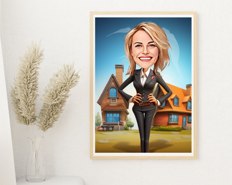 Personalised Realtor Caricature