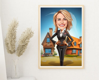 Personalised Realtor Caricature