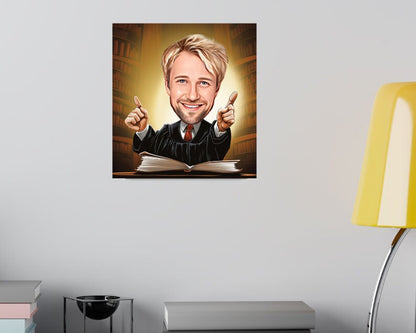 Personalised Lawyer Caricature