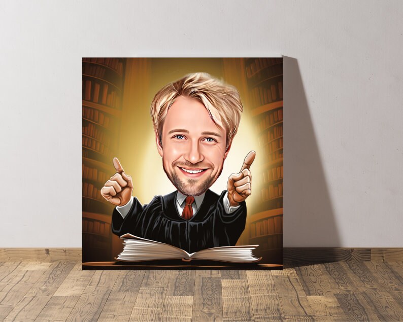 Personalised Lawyer Caricature