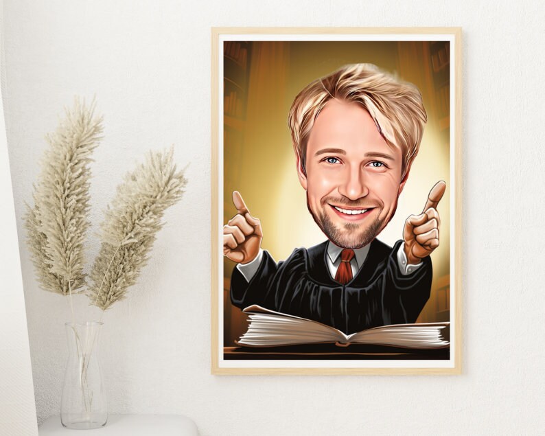 Personalised Lawyer Caricature