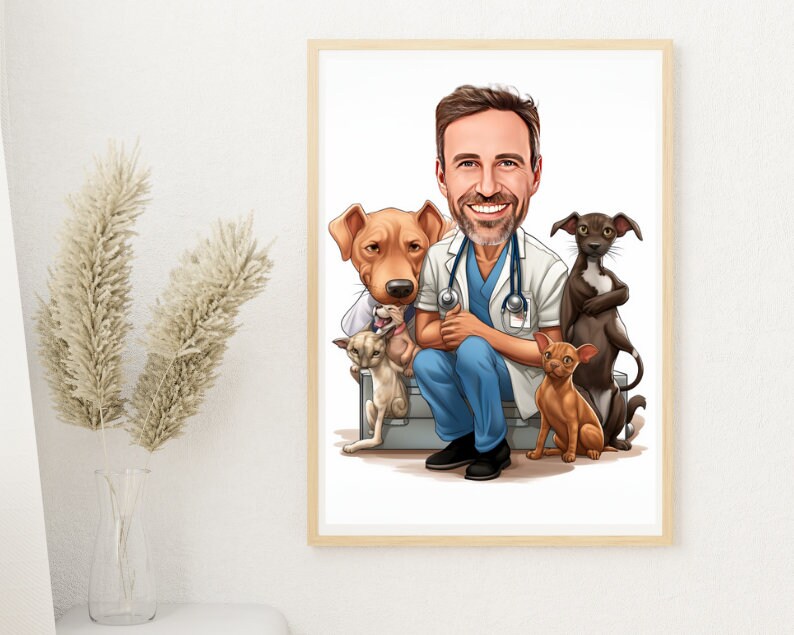 Personalised Vet Caricature