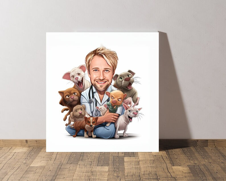Personalised Vet Caricature