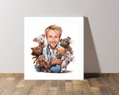 Personalised Vet Caricature