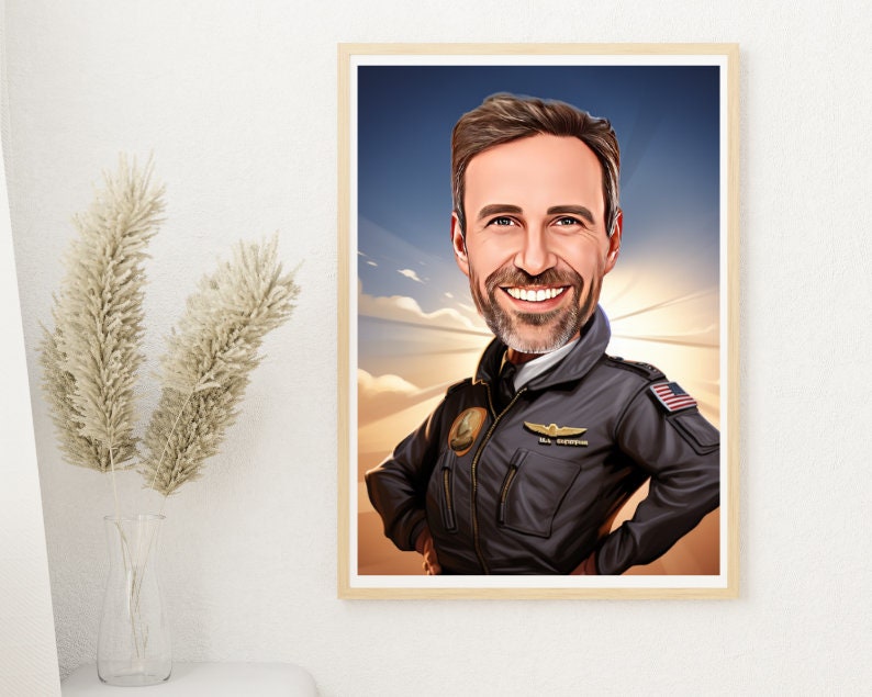 Personalised Pilot Caricature