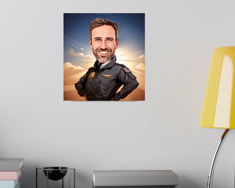 Personalised Pilot Caricature