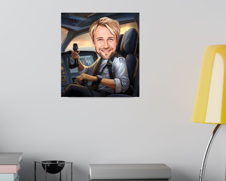 Personalised Pilot Caricature