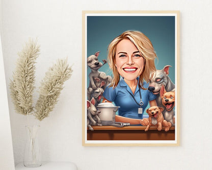 Personalised Vet Caricature