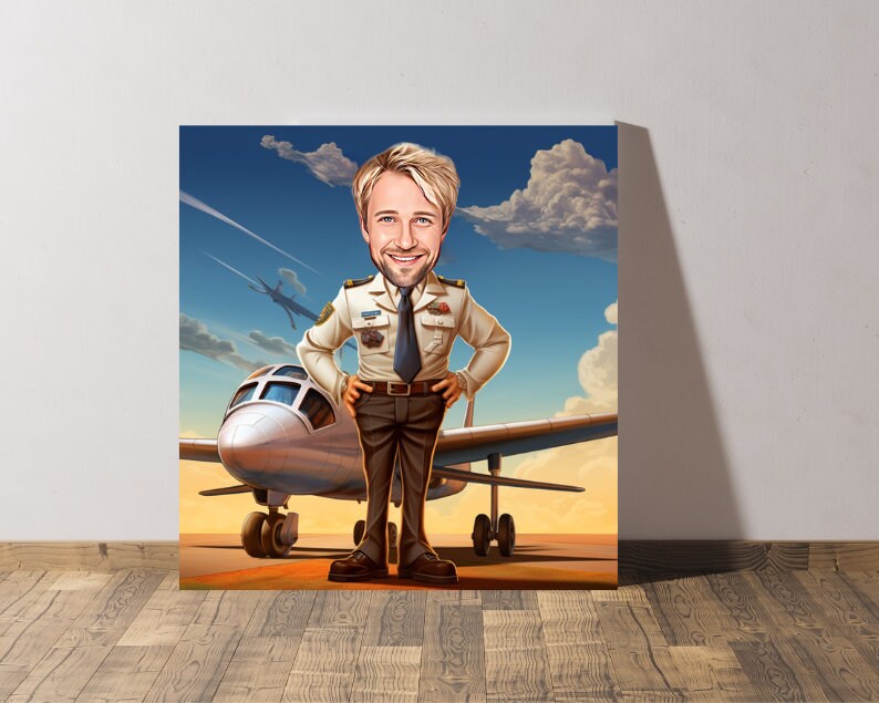 Personalised Pilot Caricature