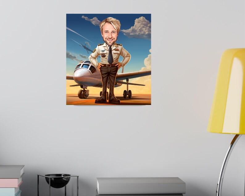 Personalised Pilot Caricature