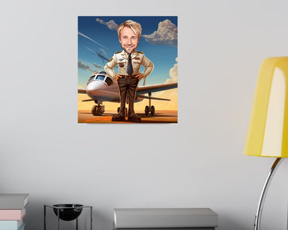 Personalised Pilot Caricature