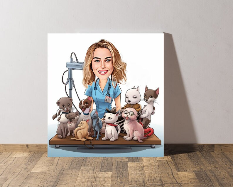 Personalised Vet Caricature
