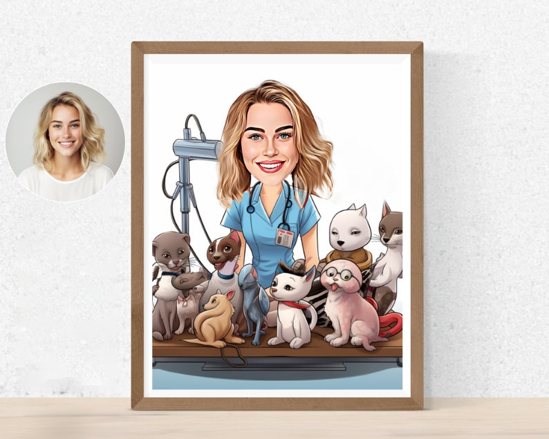 Personalised Vet Caricature