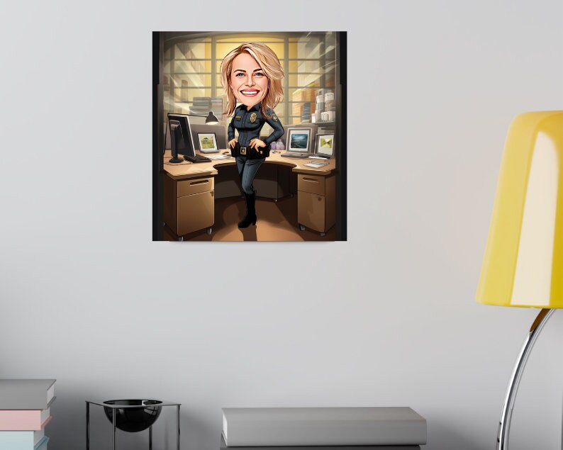 Personalised Police Officer Caricature