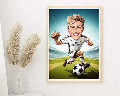 Personalised Madrid Caricature
