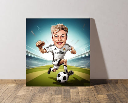 Personalised Madrid Caricature