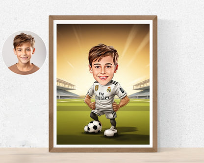 Personalised Real Madrid Caricature