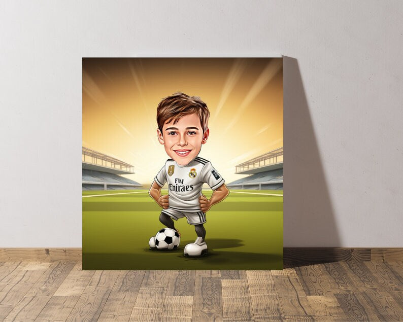 Personalised Real Madrid Caricature