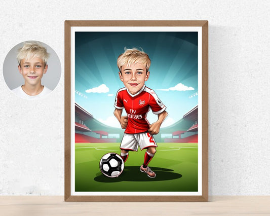 Personalised Arsenal Caricature