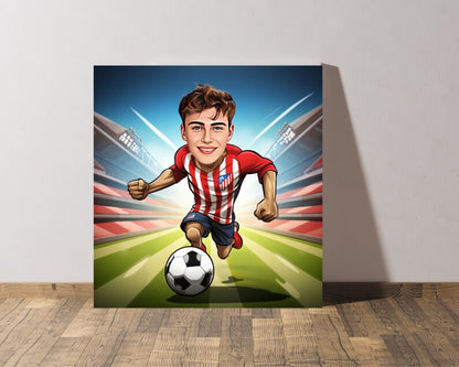 Personalised Atletico Madrid Caricature