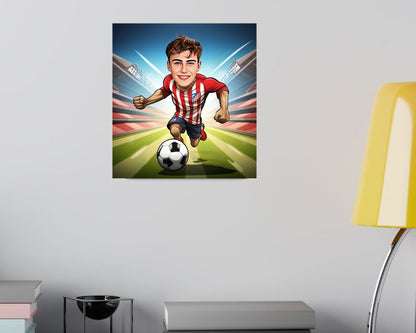 Personalised Atletico Madrid Caricature