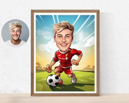 Personalised FC Liverpool Caricature