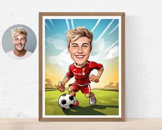 Personalised FC Liverpool Caricature