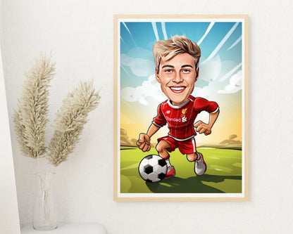 Personalised FC Liverpool Caricature