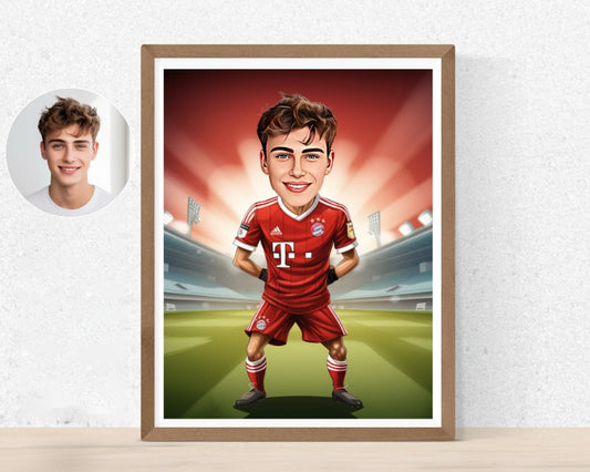 Personalised Bayern Munich Caricature
