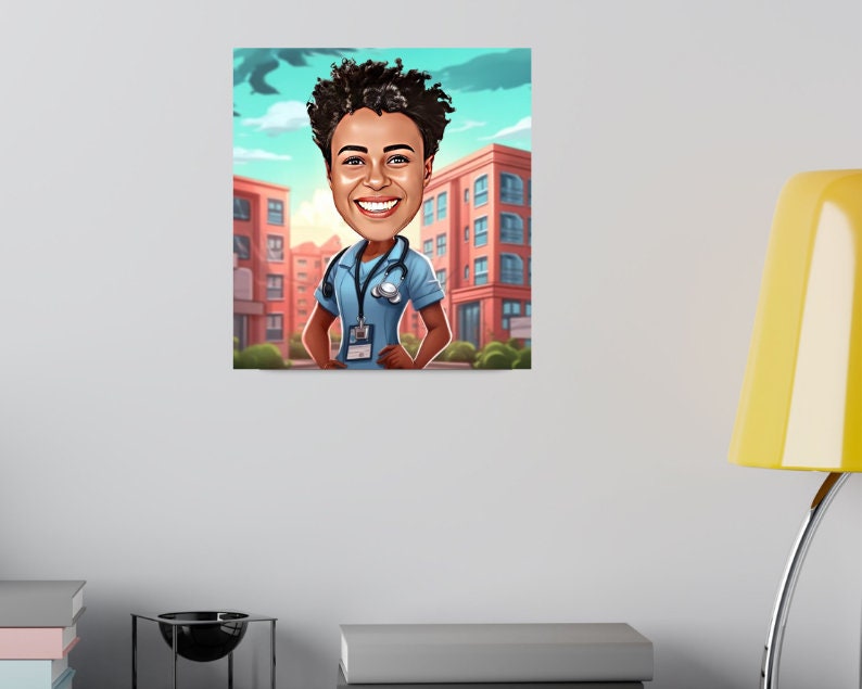 Personalised Nurse Caricature